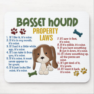 Tapis De Souris Lois 4 de propriété de Basset Hound