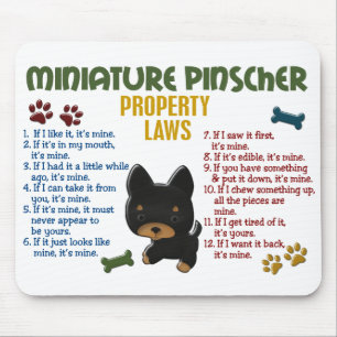Tapis De Souris Lois 4 de propriété de Pinscher miniature