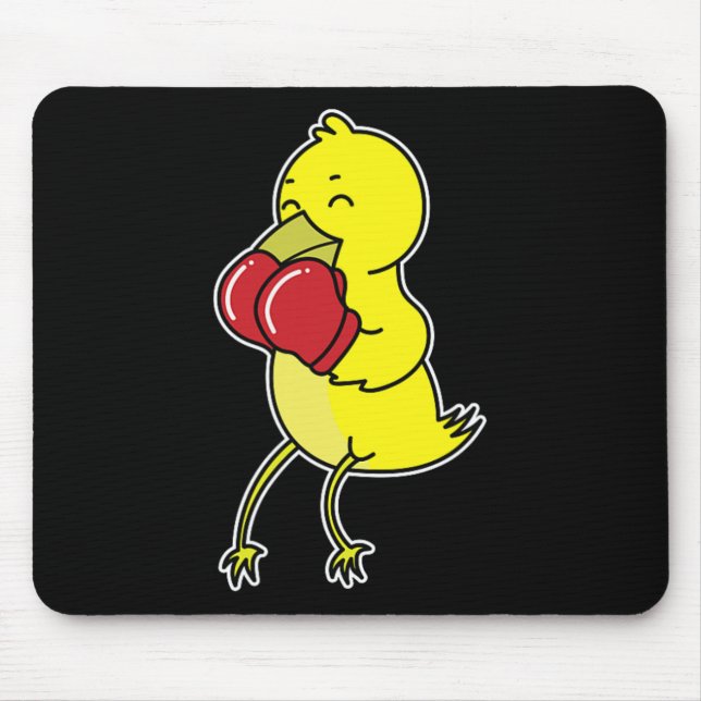 Tapis De Souris L'oiseau fait la boxe  (Devant)
