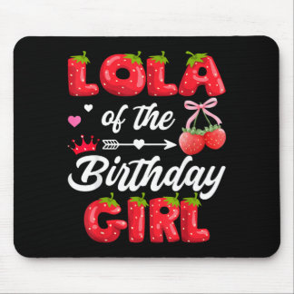 Tapis De Souris Lola de la fille d'anniversaire 1ère fille d'anniv