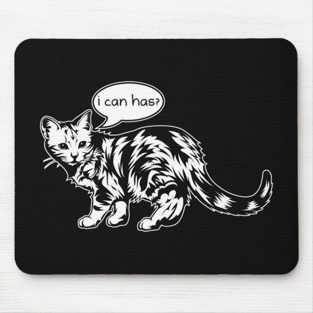Tapis De Souris lolcat - je peux a ? (Devant)