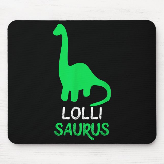 Tapis De Souris Lolli-saurus Funny Dino Dinosaur Lollisaurus (Devant)