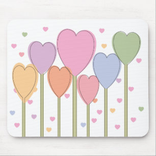 Tapis De Souris Lollipops de coeur lunaire