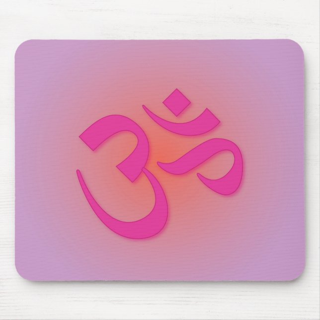 Tapis De Souris L'OM, dans le rose et l'orange (Devant)