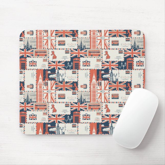 Tapis De Souris London Post Mousepad (Avec souris)