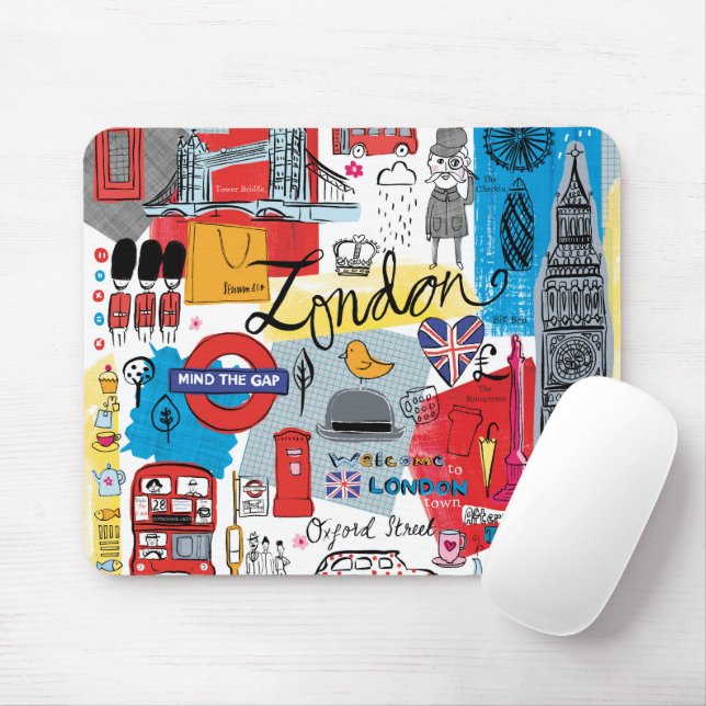 Tapis De Souris Londres, Angleterre (Avec souris)