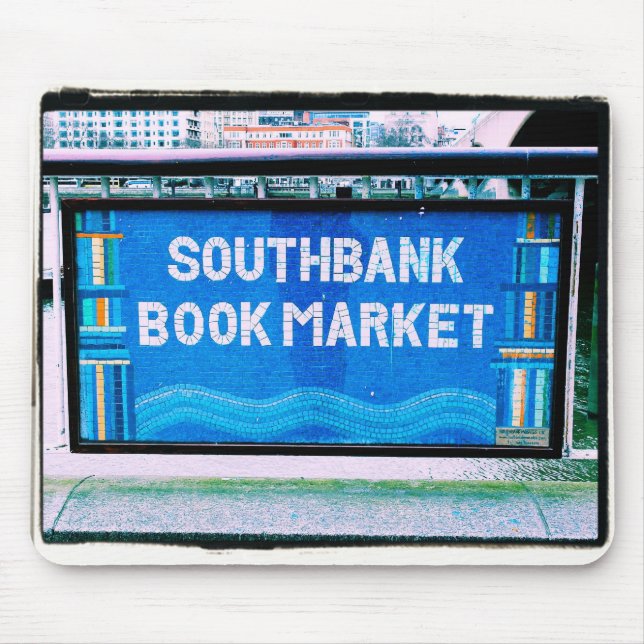 Tapis De Souris Londres Southbank Bookmarket Mousepad (Devant)