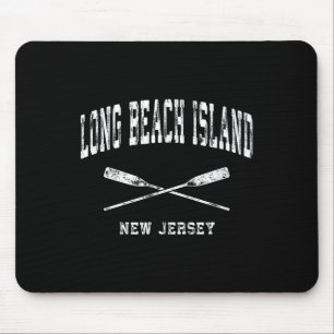 Tapis De Souris Long Beach Island New Jersey Vintage Nautical Cros