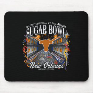Tapis De Souris Longhorns Sugar Bowl 2024 Cfp Semi-Football Nola
