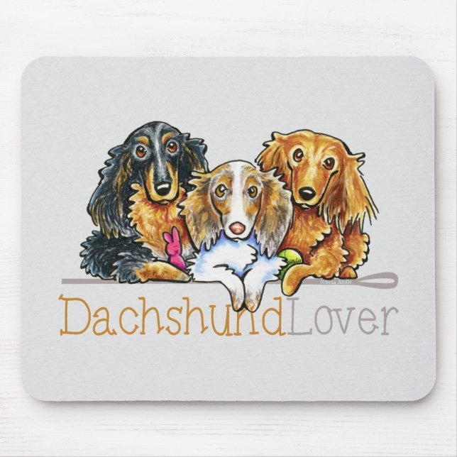Tapis De Souris Longue Dachshund Lover (Devant)