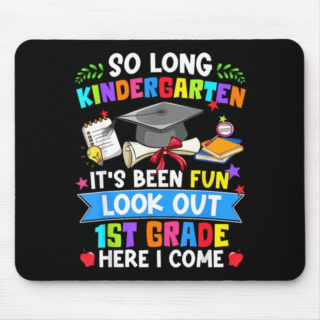 Tapis De Souris Longue maternelle, attention 1re année, j'arrive (Devant)