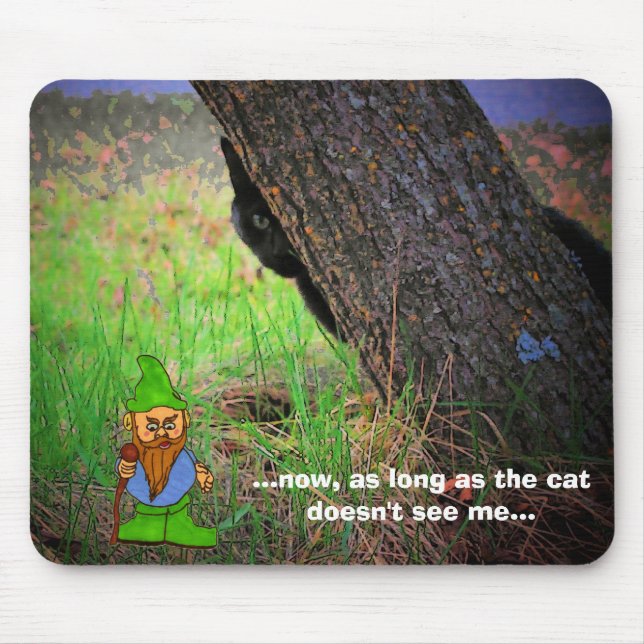 Tapis De Souris Look Behind You! Cat Meme (Devant)