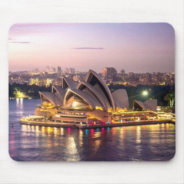 Tapis De Souris L'Opéra de Sydney en soirée (Devant)