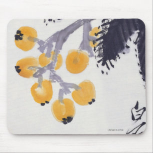Tapis De Souris Loquats et une sauterelle
