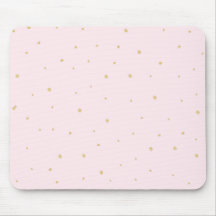 L'or pointille le rose de Mousepad