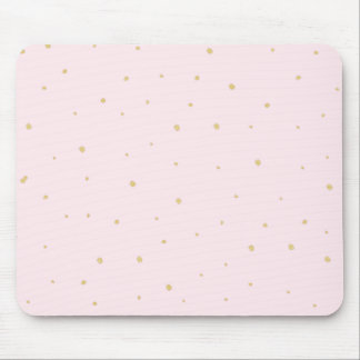 Tapis De Souris L'or pointille le rose de Mousepad
