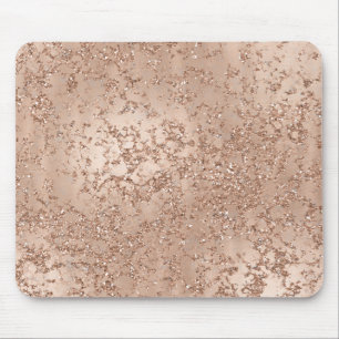 Tapis De Souris L'or rose rougissent craquement fascinant rose