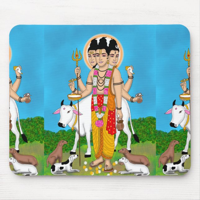 Tapis De Souris Lord Dattatreya Mouse Pad (Devant)