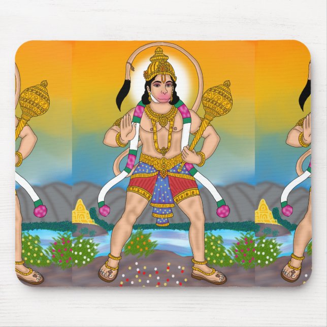 Tapis De Souris Lord Hanuman Mouse Pad (Devant)