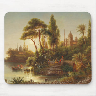 Tapis De Souris L'Orient sous la lumière du soir - Albert Rieger