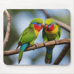Tapis De Souris Lorikeets arc-en-ciel