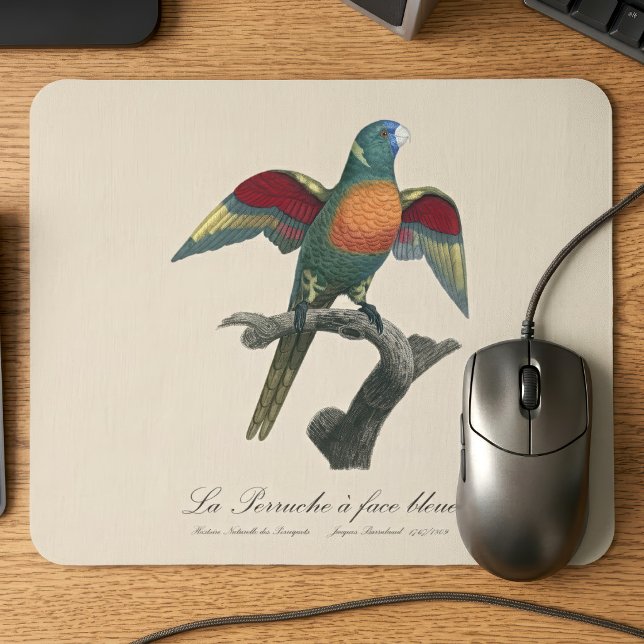 Tapis De Souris Loriquet à tête bleue, Trichoglossus haematodus (Coconut Lorikeet, Trichoglossus haematodus. Mouse Pad)