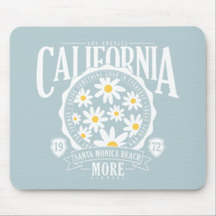 Tapis De Souris Los Angeles California Floral Graphic