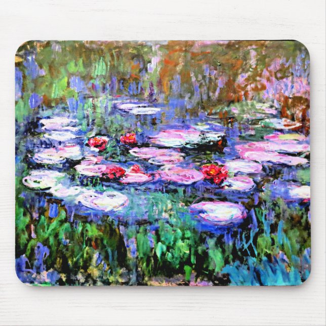 Tapis De Souris Los Nenufares (nénuphars) de Claude Monet, (Devant)