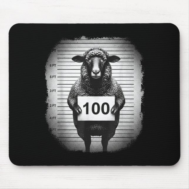 Tapis De Souris Lost Sheep And Found Wanted Mugshot Christian Men  (Devant)