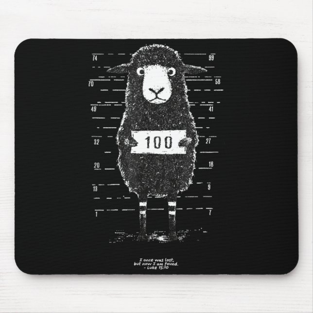 Tapis De Souris Lost Sheep - I Once Was Lost But Now I Am Found  (Devant)