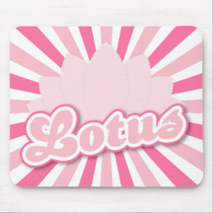Tapis De Souris Lotus à fleur rose
