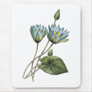 Tapis De Souris lotus bleu (caerulea de Nymphaea) par Redouté