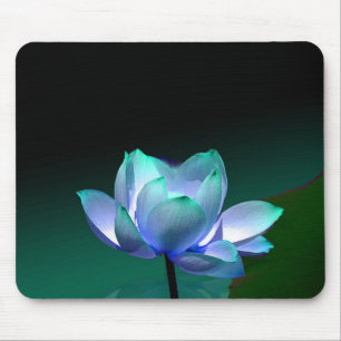 Tapis De Souris Lotus bleu en pleine floraison, sous-main