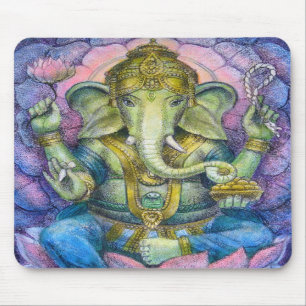 Tapis De Souris Lotus Ganesha Mousepad