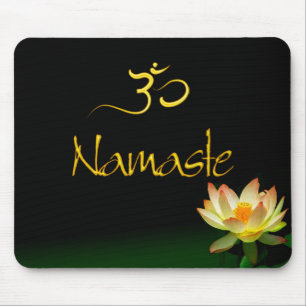 Tapis De Souris Lotus Namaste mousepad avec om