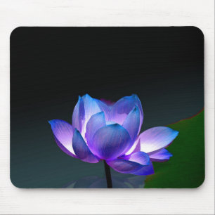 Tapis De Souris Lotus violet en pleine floraison, mousepad