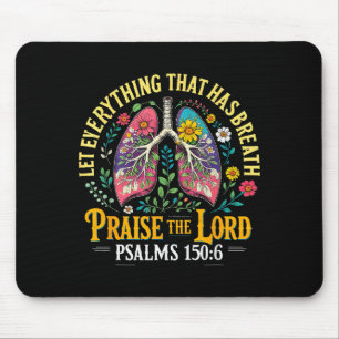 Tapis De Souris Louange au Seigneur Psaumes 150_6 Art chrétien flo