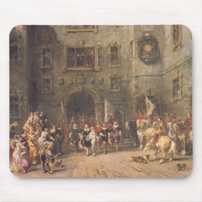 Tapis De Souris Louis XIII au château de Blois, 1874 (huile sur c (Devant)