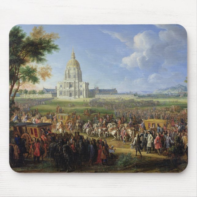 Tapis De Souris Louis XIV son entourage visitant Les Invalides (Devant)