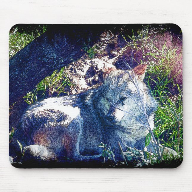 Tapis De Souris Loup (Devant)
