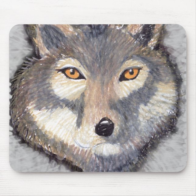 Tapis De Souris Loup (Devant)