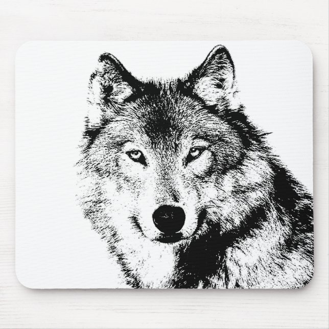 Tapis De Souris Loup (Devant)