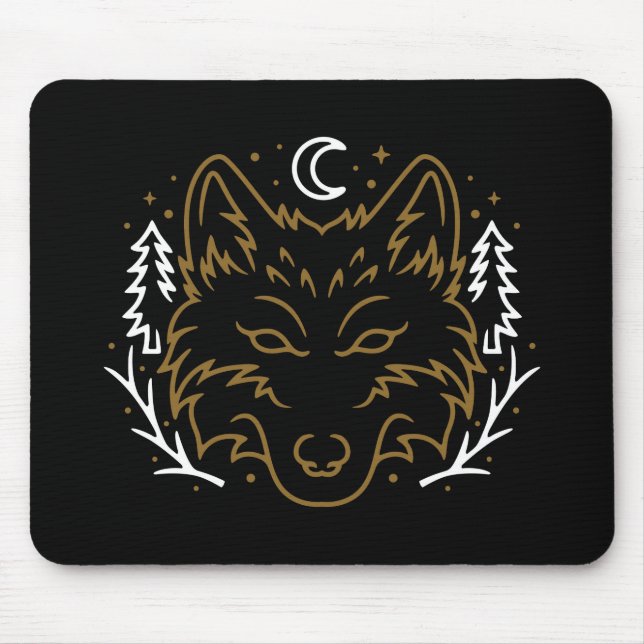 Tapis De Souris Loup celtique (Devant)