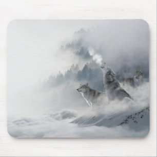 Tapis De Souris Loup de Neige