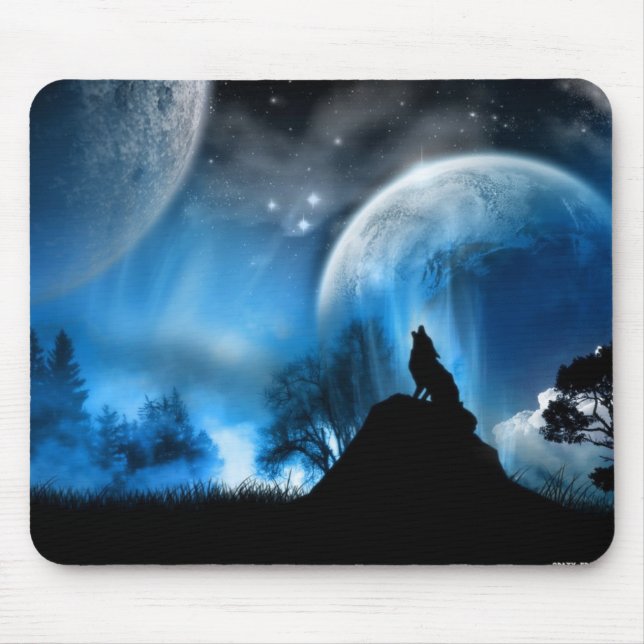 Tapis De Souris Loup d'hiver (Devant)