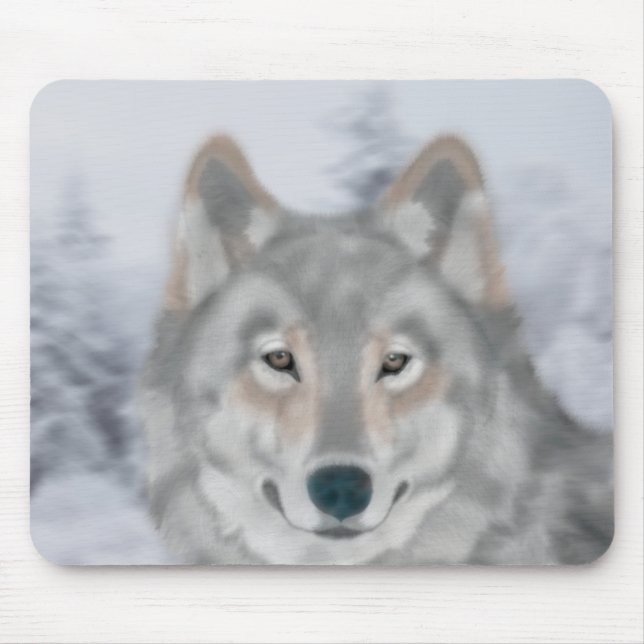 Tapis De Souris Loup (êtes vous mon ami ?) Mousepad (Devant)