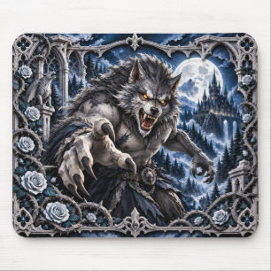 Tapis De Souris Loup-garou, Monstre en Papier Découpé