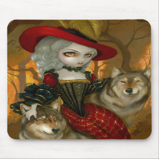 Tapis De Souris Loup-Garou : rococos gothiques Mousepad de loup de
