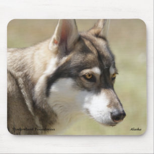 Tapis De Souris Loup gris Mousepad