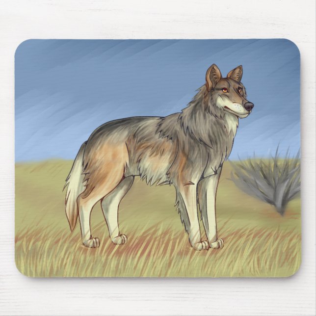Tapis De Souris Loup mexicain (Devant)